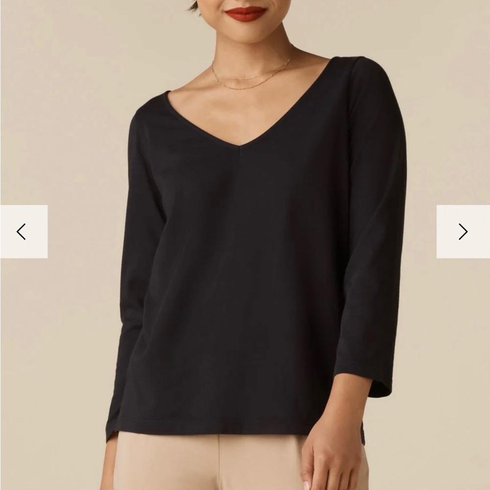 ISO- Vetta Capsule Black Convertible Boatneck 3/4 length sleeve M or L